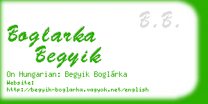 boglarka begyik business card